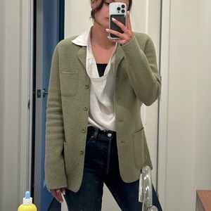 Vintage Saville for Nordstrom Green Wool Blazer
